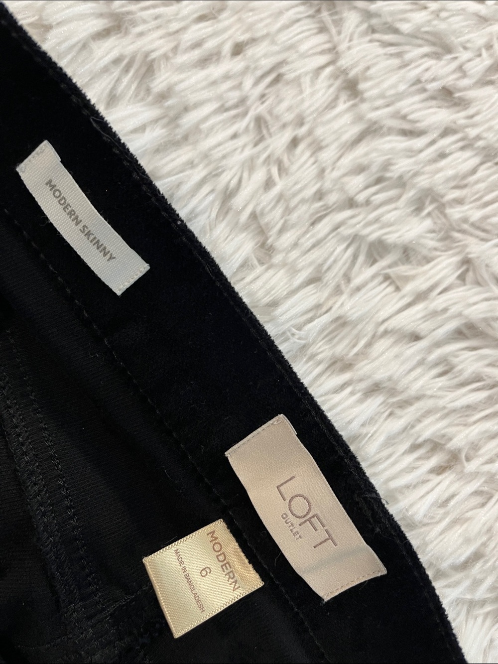 Loft Modern Skinny velvet 6 - Picture 4 of 5